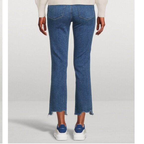 Paige Cindy Destroyed-Hem Straight-Leg Jeans - Picture 2 of 10